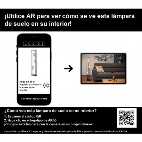 Lámpara de pie Ruben (3 luces)