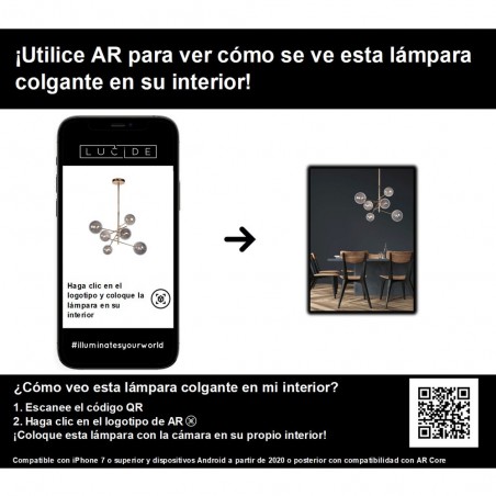 Lámpara de techo Alara (6 luces)