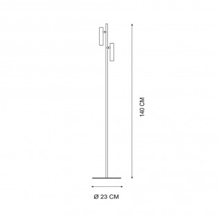 Lámpara de pie LED Philon (2x4.5W)