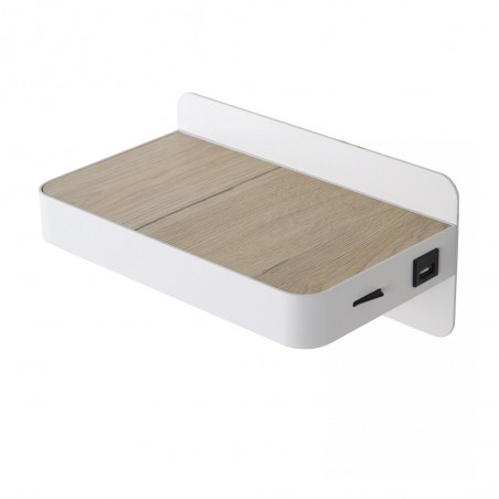 LED Wall Lamp with shelf & USB Atkin (6W)