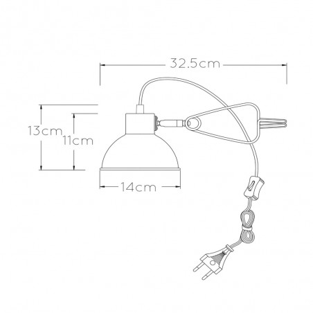 Lamp with clamp Moys