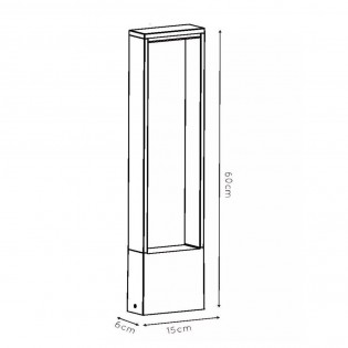 Outdoor LED Bollard Lamp Goa (10W)