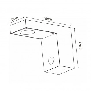 LED-Außenwandleuchte mit Texas-Sensor (8W)