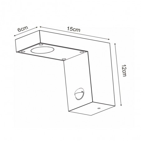 Outdoor LED Wall Lamp with sensor Texas (8W)