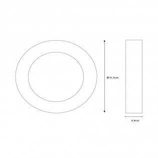 Downlight LED für Badezimmer Brice Round (8W)
