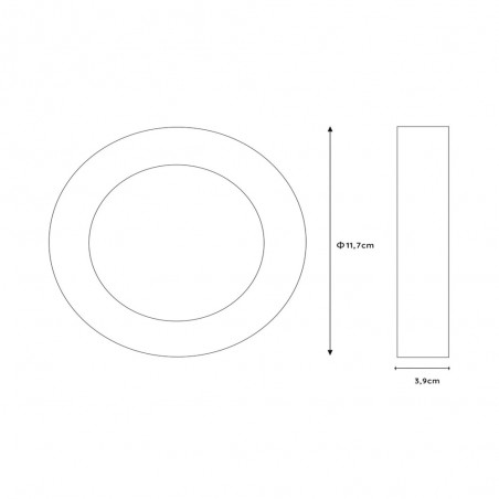 Bathroom's LED Downlight Brice Round (8W)