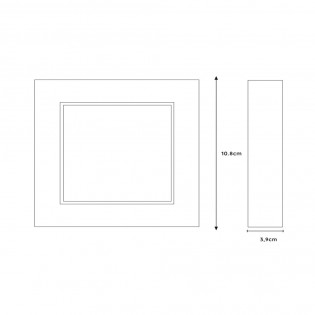 Bathroom's LED Downlight Brice Square (8W)