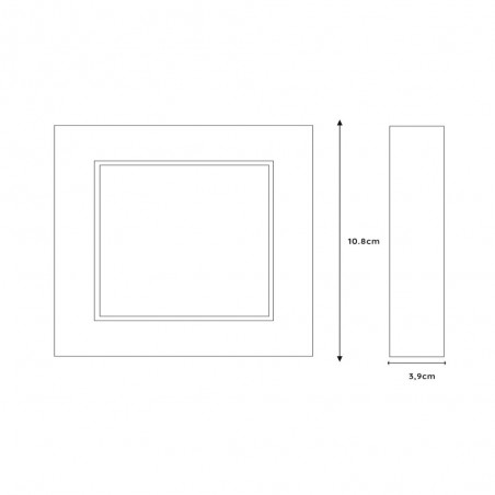 Bathroom's LED Downlight Brice Square (8W)
