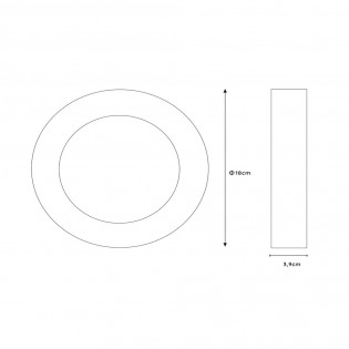 Brice Round LED-Downlight für Badezimmer (12W)