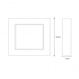 Brice Square LED-Downlight für Bäder (15W)