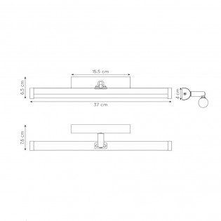 Bathroom's LED Wall Lamp Belpa (7W)