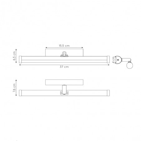 Bathroom's LED Wall Lamp Belpa (7W)