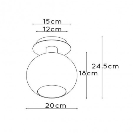Ceiling Flush Light Marius