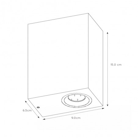 Zora Square LED-Wandleuchte für den Außenbereich (2x5W)