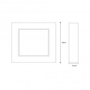 Brice Square LED-Deckenleuchte für Badezimmer (30W)