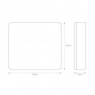 Bathroom's LED Flush Light Ceres Square (30W)