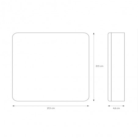 Bathroom's LED Flush Light Ceres Square (30W)