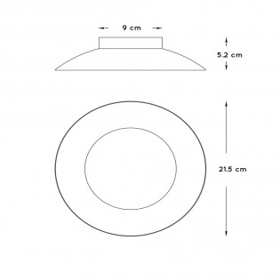 Plafón de techo LED Foskal (7W)