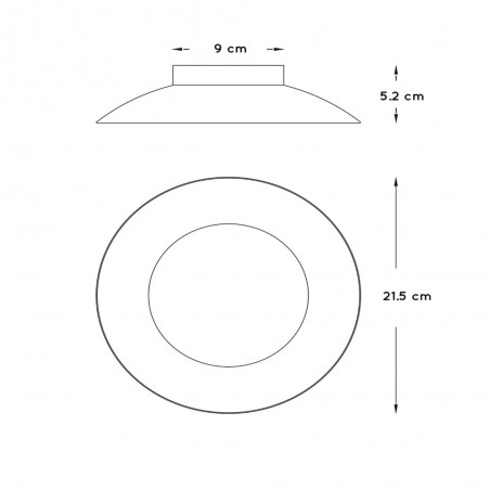 Plafón de techo LED Foskal (7W)