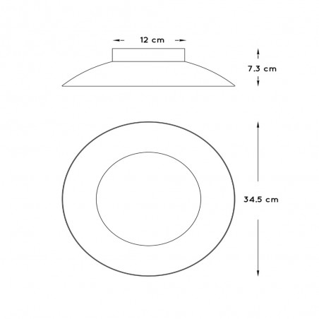 Plafón de techo LED Foskal (12W)