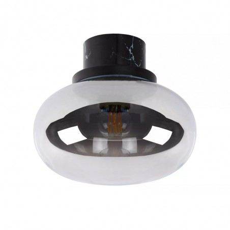 Bathroom's Ceiling Flush Light Lorena Smoked