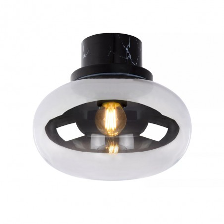 Bathroom's Ceiling Flush Light Lorena Smoked