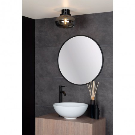 Bathroom's Ceiling Flush Light Lorena Smoked