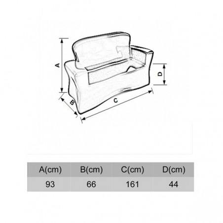 Sofa mit Licht BRUJO (draußen)