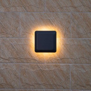 Ova Square LED-Wandleuchte für den Außenbereich (6W)