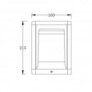 Terra LED Außenwandleuchte (8W)