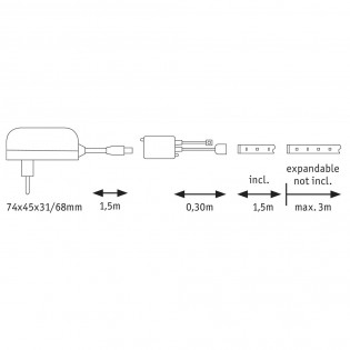 LED-Streifen 1,5 Meter YourLED Basic Set RGB (10W)