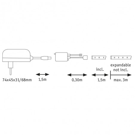 LED-Streifen 1,5 Meter YourLED Basic Set RGB (10W)