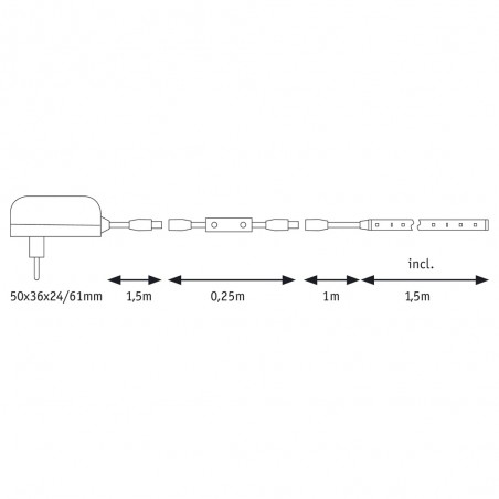LED Strip 1,5 metres FlexLED 3D 3000ºK (5W)