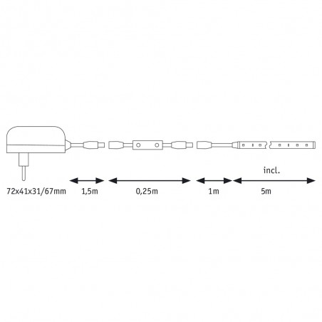 LED Strip 5 metres FlexLED 3D 3000ºK (10.5W)