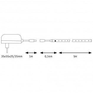 LED-Streifen 5 Meter SimpLED Motion Basic Set RGB (10W)