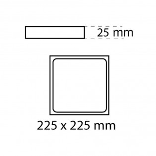 Downlight squared LED Kaju (30W)