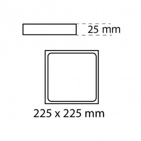 Downlight squared LED Kaju (30W)