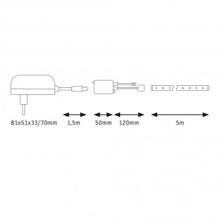 SimpLED Basic Set RGB-LED-Streifen 5 Meter (20W)
