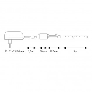 SimpLED Basic Set RGB-LED-Streifen 5 Meter (20W)