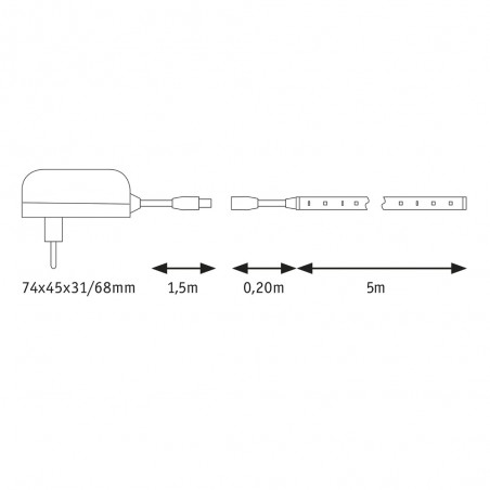 LED Strip 5 metres SimpLED Basic Set 6500ºK (17W)