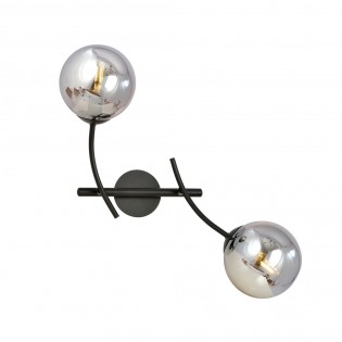 Helm-Wandleuchte Graphit (2...