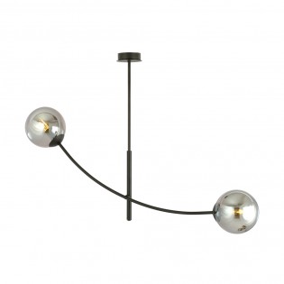 Ceiling Lamp Helmet Graphite (2 lights)