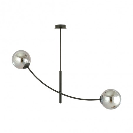Ceiling Lamp Helmet Graphite (2 lights)