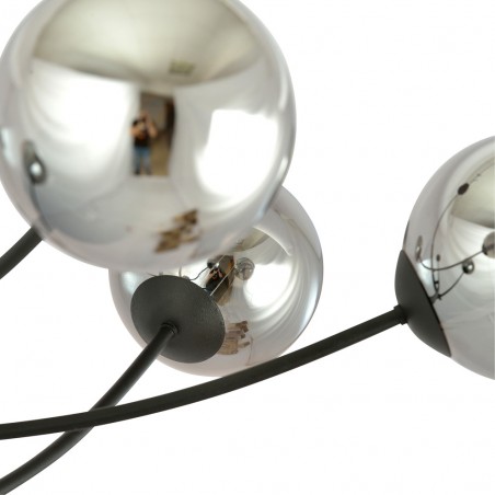 Lámpara de techo Helmet Grafito (4 luces)