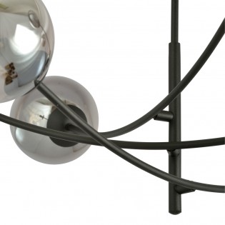 Lámpara de araña Helmet Grafito (6 luces)