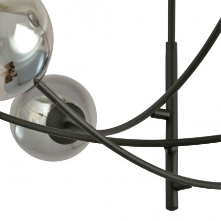 Lámpara de araña Helmet Grafito (6 luces)