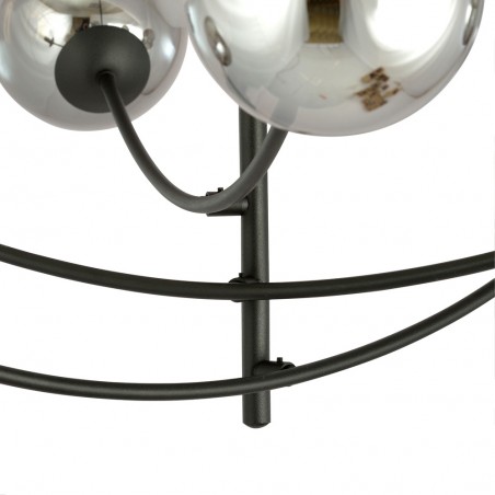 Lámpara de araña Helmet Grafito (6 luces)