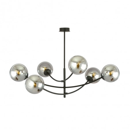 Chandelier Helmet Graphite (6 lights)