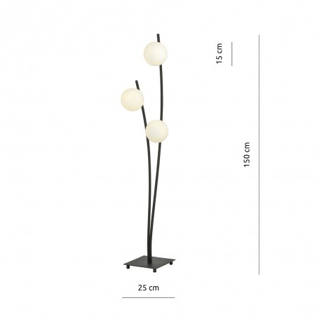 Floor Lamp Helmet Opal (3 lights)