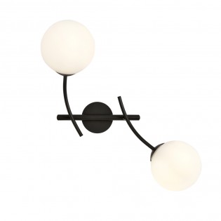 Wall Lamp Helmet Opal (2 lights)